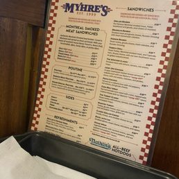 Menu Menu