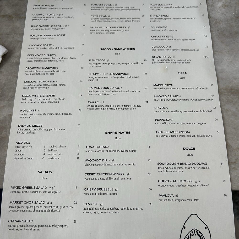 Great White - Menu August 2025 - New American Near Me - Los Angeles, California Great White - Menu August 2025 - New American Near Me - Los Angeles, California