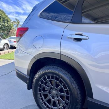 America's Tire - 225/60R17 Falken Wildpeaks with 17" Black Rhino boxer wheels on stock suspension - Tires Near Me - Camarillo, California