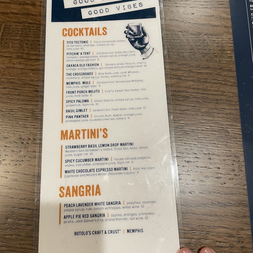 Rotolo's Craft & Crust - Drink menu- cocktails, martinis, sangria - Pizza Near Me - Collierville, Tennessee Rotolo's Craft & Crust - Drink menu- cocktails, martinis, sangria - Pizza Near Me - Collierville, Tennessee