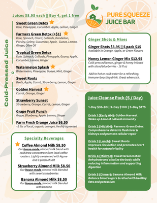 Menu photo 6 Pure Squeeze Juice Bar San Diego, CA