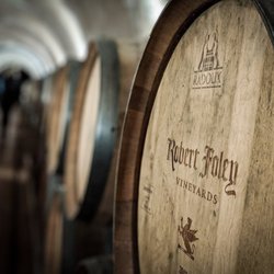 Robert Foley Vineyards - The wine cave...