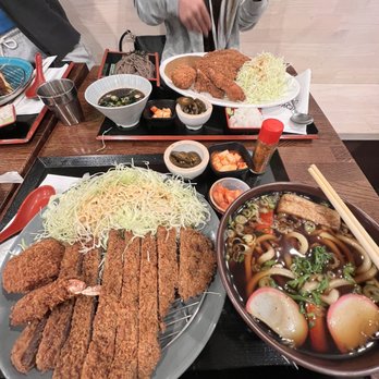 Yoko - Beef katsu + udon combo (front) Curry katsu + soba combo (back) - Japanese Near Me - Buena Park, California
