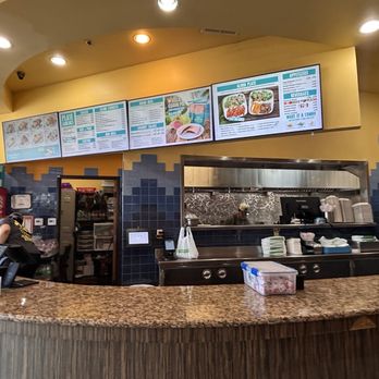 Ono Hawaiian BBQ - Front counter POV. The dining room is typically kept very clean. - Hawaiian Near Me - Perris, California