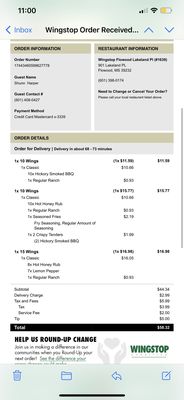 Menu photo 1 Wingstop Flowood, MS
