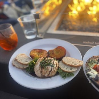 Rooftop Lounge - Burrata and peaches - New American Near Me - Anacortes, Washington Rooftop Lounge - Burrata and peaches - New American Near Me - Anacortes, Washington