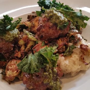 Werewolf - Meatballs with crispy brussel sprouts - Breakfast & Brunch Near Me - San Diego, California Werewolf - Meatballs with crispy brussel sprouts - Breakfast & Brunch Near Me - San Diego, California