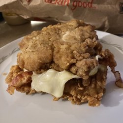 KFC - Monstrous~double down fried chicken sandwich $8.99
