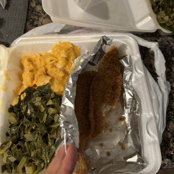 Dulan's - Fried Fish - cooked to order, Greens, Mac-n-Cheese. - Southern Near Me - Los Angeles, California Dulan's - Fried Fish - cooked to order, Greens, Mac-n-Cheese. - Southern Near Me - Los Angeles, California