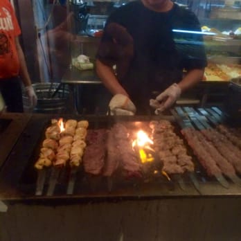 Shamshiry - Cooking the kabobs - Middle Eastern Near Me - Vienna, Virginia