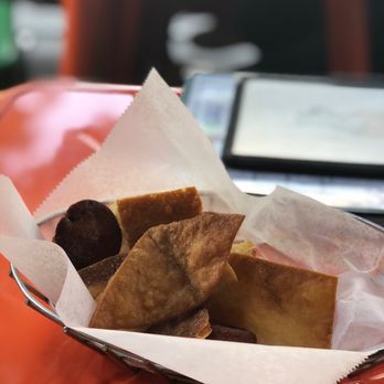 Cilantro - complimentary chips / muffins / corn bread - so good - Mexican Near Me - New York, New York