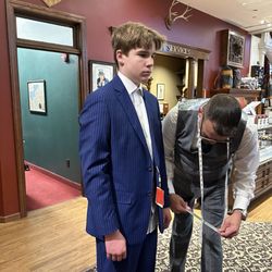 Heimie's Haberdashery - Paying attention to what Shamus is teaching him.