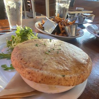 Neighborhood Services - Chicken Fricassee Pot Pie - New American Near Me - Dallas, Texas Neighborhood Services - Chicken Fricassee Pot Pie - New American Near Me - Dallas, Texas