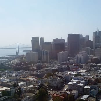 Coit Tower - San Francisco and the Bay Bridge. - Landmarks & Historical Buildings Near Me - San Francisco, California