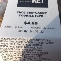 Price Chopper - Bought cookies at Chatham Price Chopper on 1/28. They were excellent. Very fresh, delicious, flavorful, tasty. Great cookies!