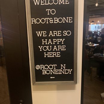Root & Bone Indianapolis - Welcome sign - American Near Me - Indianapolis, Indiana Root & Bone Indianapolis - Welcome sign - American Near Me - Indianapolis, Indiana