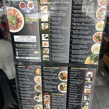 Hue Restaurant - Menu - Vietnamese Near Me - San Jose, California Hue Restaurant - Menu - Vietnamese Near Me - San Jose, California