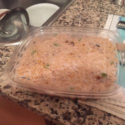 Just rice! I ordered cauliflower and chickpea over rice!