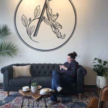 Aroma Coffee & Wine - Front seating area. - Cafes Near Me - Crystal Lake, Illinois