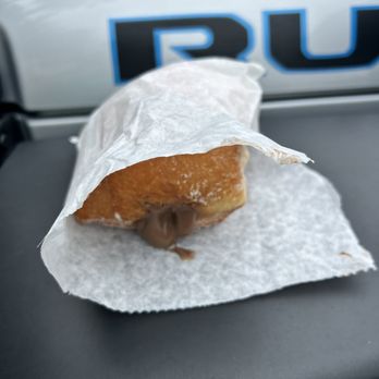 Tex Drive In - Chocolate Malasada - Fast Food Near Me - Honokaa, Hawaii