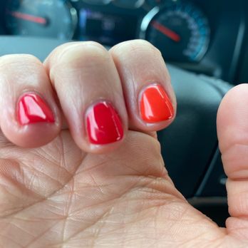 Posh Nails - Didn't even go up to the cuticle.. bummed - Nail Salons Near Me - Lansdale, Pennsylvania