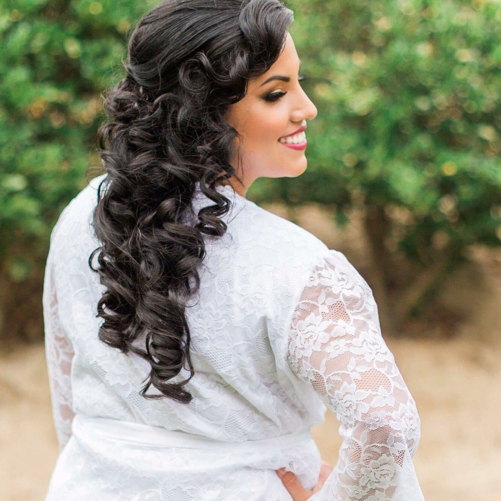 Hair done by Sara on my wedding day Hair done by Sara on my wedding day