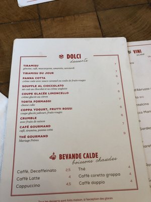 Menu photo 1 Little Italy Caffè Paris, 75 Menu photo 1 Little Italy Caffè Paris, 75