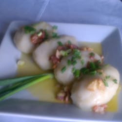 Baltic Restaurant - pyzy (meat filled potato dumplings), a Polish specialty! absolutely delicious!