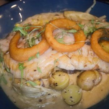 The Landing RoofTop - Jerk Fish with chowder - Comfort Food Near Me - Melbourne, Florida The Landing RoofTop - Jerk Fish with chowder - Comfort Food Near Me - Melbourne, Florida