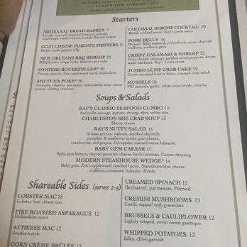 Ray's On the River - Menu - Seafood Near Me - Sandy Springs, Georgia Ray's On the River - Menu - Seafood Near Me - Sandy Springs, Georgia
