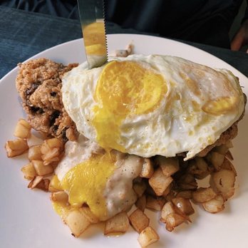 Dirty Oscar's Annex - chicken fried steak w/ eggs and potatoes - Pubs Near Me - Tacoma, Washington Dirty Oscar's Annex - chicken fried steak w/ eggs and potatoes - Pubs Near Me - Tacoma, Washington