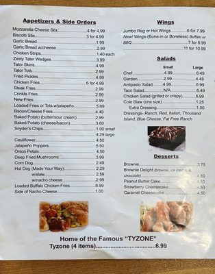 Menu photo 3 Tyler's Pizza Olive Hill, KY Menu photo 3 Tyler's Pizza Olive Hill, KY