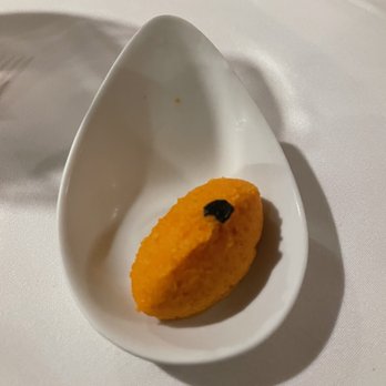 Joel Palmer House - Carrot tartar amuse bouche - Modern European Near Me - Dayton, Oregon Joel Palmer House - Carrot tartar amuse bouche - Modern European Near Me - Dayton, Oregon