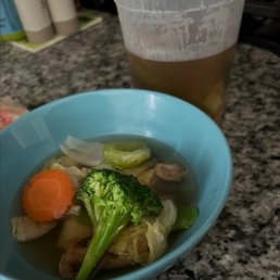 Chinese vegetable soup is packs with veggies!