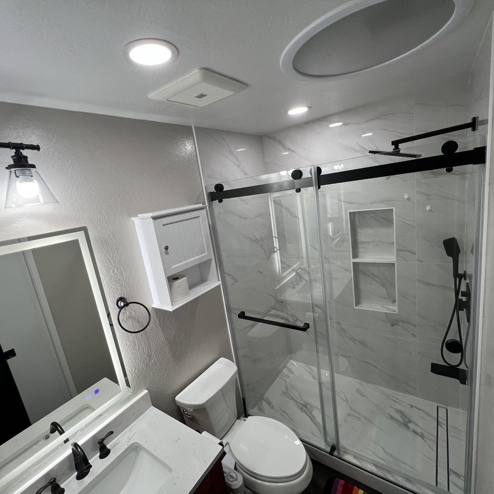 Construction & More - guest bathroom top view - General Contractors Near Me - Fremont, California