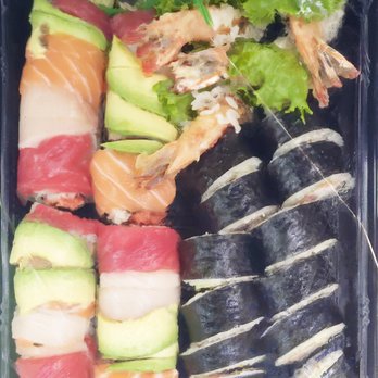 Sushi Taro - rainbow roll and shrimp temura roll - Sushi Bars Near Me - Washington, DC, District of Columbia Sushi Taro - rainbow roll and shrimp temura roll - Sushi Bars Near Me - Washington, DC, District of Columbia