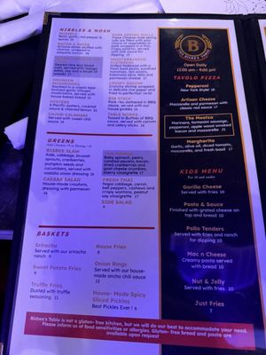 Menu photo 2 Bisbee's Table Bisbee, AZ