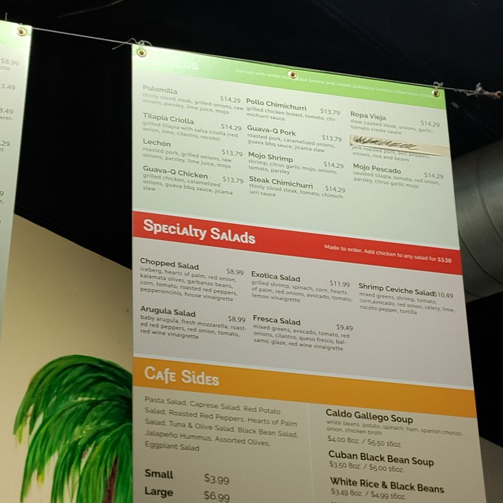 Cafecito - Menu - Cuban Near Me - Chicago, Illinois Cafecito - Menu - Cuban Near Me - Chicago, Illinois