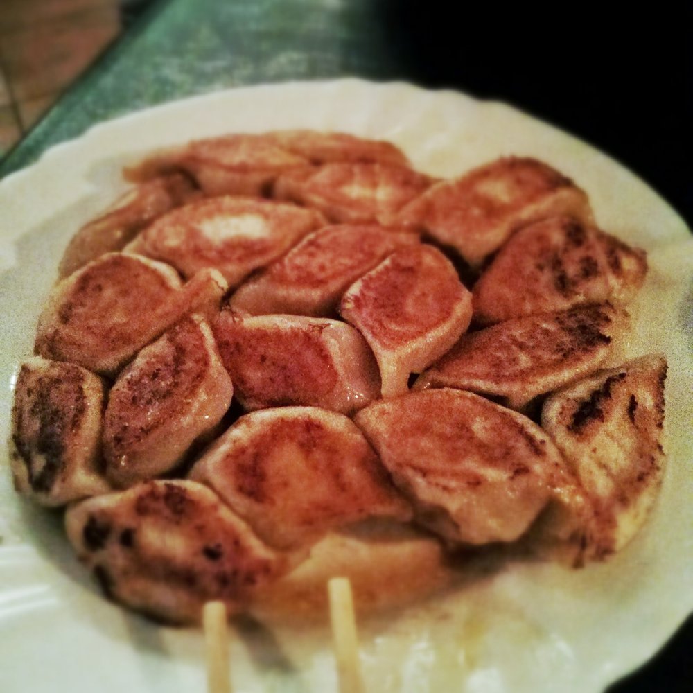 The minimal serving is 20 yummy dumplings fried or steamed. The minimal serving is 20 yummy dumplings fried or steamed.