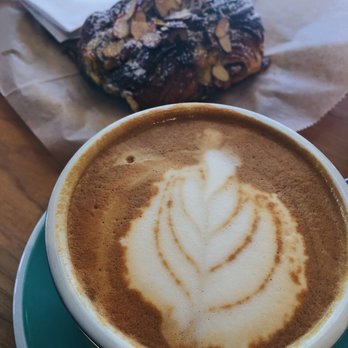 1900 Barker Bakery And Cafe - Soy milk latte and croissant - Coffee & Tea Near Me - Lawrence, Kansas 1900 Barker Bakery And Cafe - Soy milk latte and croissant - Coffee & Tea Near Me - Lawrence, Kansas