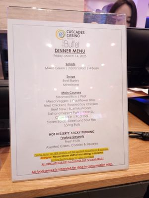 Menu photo 1 The Buffet Delta, BC