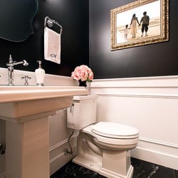 Aslan Stoneworks - Glen Ellyn Powder Room