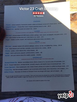 Menu photo 3 Victor 23 Craft Brewery Vancouver, WA Menu photo 3 Victor 23 Craft Brewery Vancouver, WA