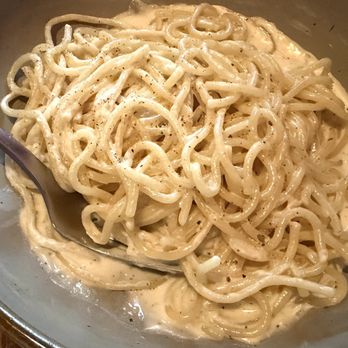 Poeta - Spaghetti Cacio E Pepe ($22), tasty and filling. However monochromatic visually and in taste, but that's the classic recipe. - Italian Near Me - Austin, Texas Poeta - Spaghetti Cacio E Pepe ($22), tasty and filling. However monochromatic visually and in taste, but that's the classic recipe. - Italian Near Me - Austin, Texas