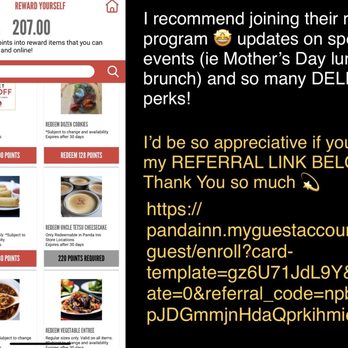 Panda Inn - 5/2023 App is easy to use & I'd be so appreciative if you joined their rewards program with my Rewards Referral Link - Chinese Near Me - Ontario, California