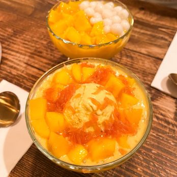 Mango Mango Dessert - A1. Special Mango Juice Sago and Pomelo with Mango Ice Cream A4. Snow White Mango Juice with Sago and Pomelo - Desserts Near Me - New York, New York Mango Mango Dessert - A1. Special Mango Juice Sago and Pomelo with Mango Ice Cream A4. Snow White Mango Juice with Sago and Pomelo - Desserts Near Me - New York, New York
