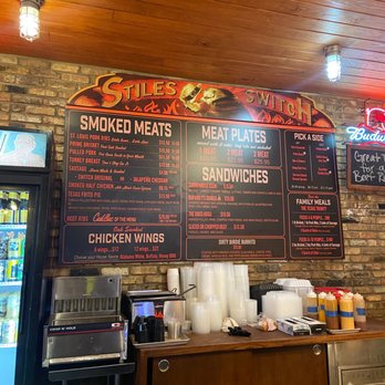 Stiles Switch BBQ & Brew - Menu - Barbeque Near Me - Austin, Texas
