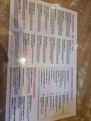 Menu photo 2 El Mirasol Palm Springs, CA Menu photo 2 El Mirasol Palm Springs, CA