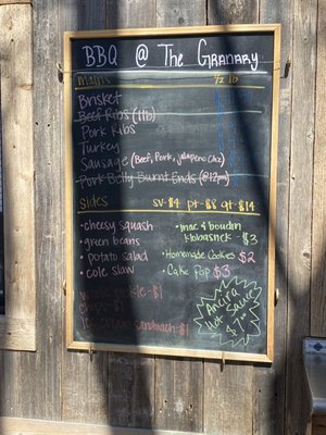 Menu photo 4 The Granary Jarrell, TX