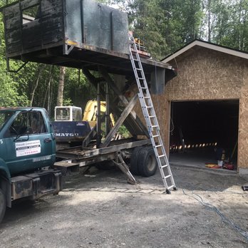 Vincent Construction - Working on the roof! Nice, easy way to get your tools up there. - Roofing Near Me Vincent Construction - Working on the roof! Nice, easy way to get your tools up there. - Roofing Near Me